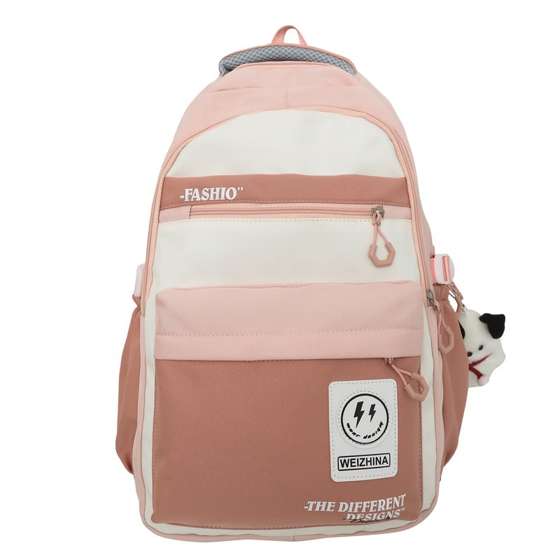 New middle and high school students backpack schoolbag Korean version large-capacity student campus backpack waterproof travel computer bag