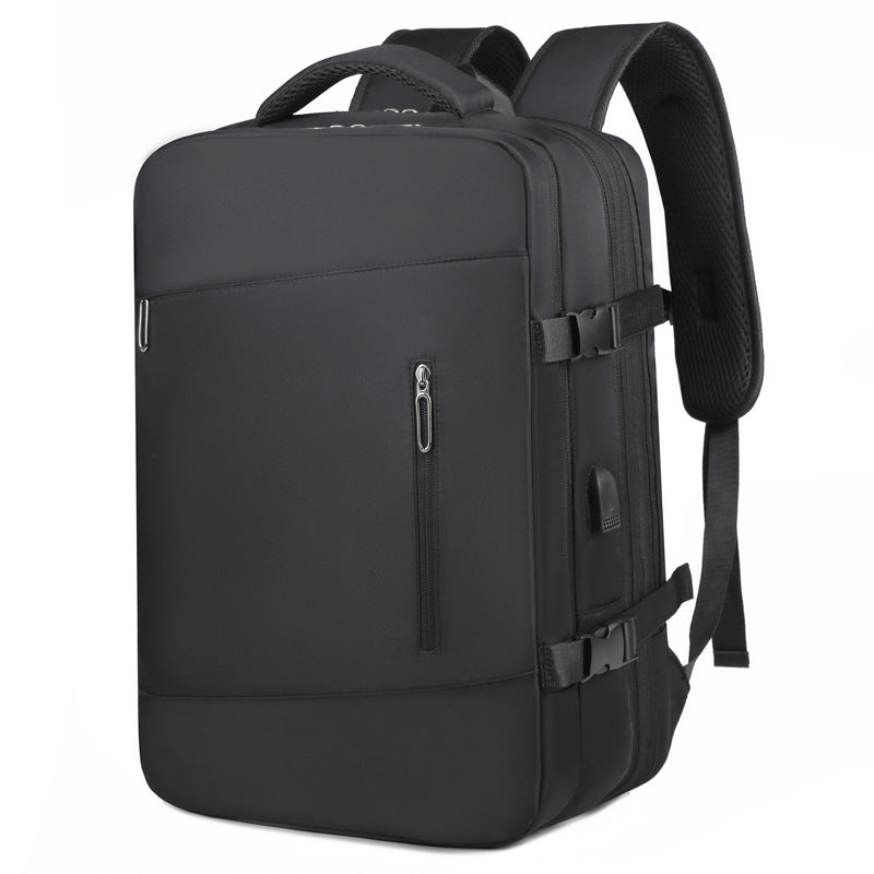 New multi-functional schoolbag, simple and fashionable scalable backpack, wear-resistant large-capacity luggage for business trips