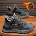 Winter new men's shoes: fleece-lined, warm, double-layer cotton shoes for men - waterproof, slip-resistant, work safety, wear-resistant, thick-soled athletic shoes