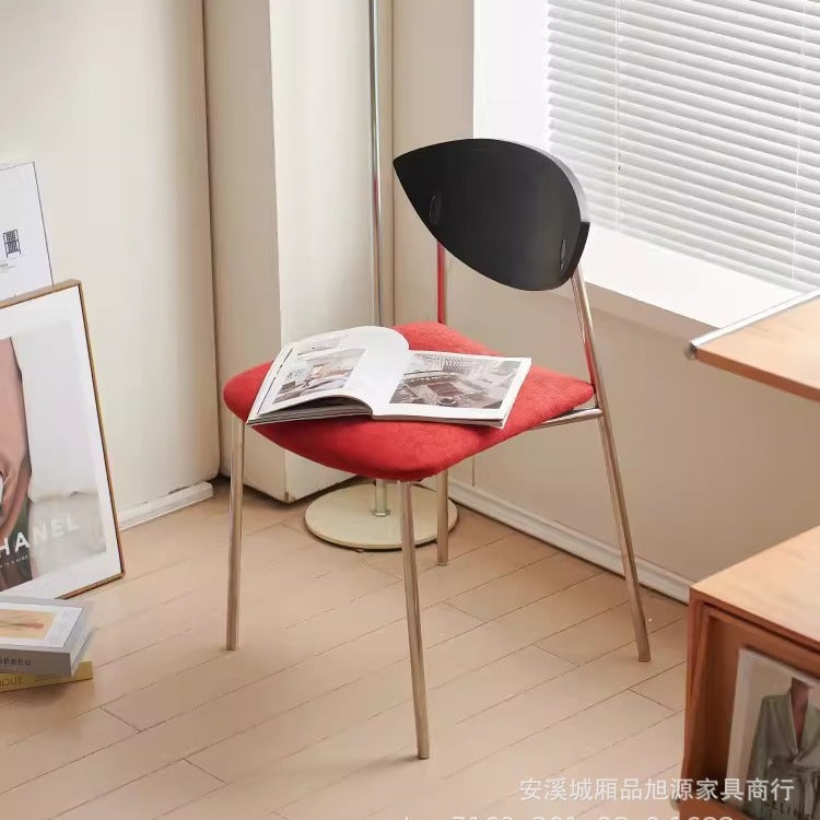 Nordic home designer retro dining chair medieval casual solid wood backrest coffee chair medieval single chair book table chair