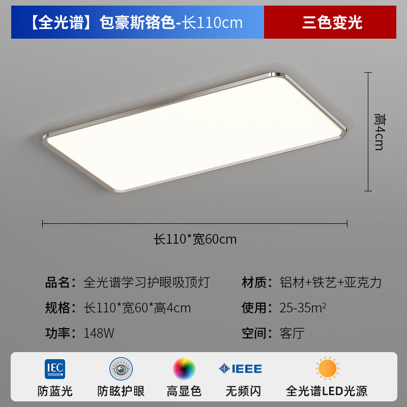 Zhongshan Modern Simple Living Room Light Ceiling Light 2025 New Puri Full Spectrum Eye Protection Bedroom Room Lighting