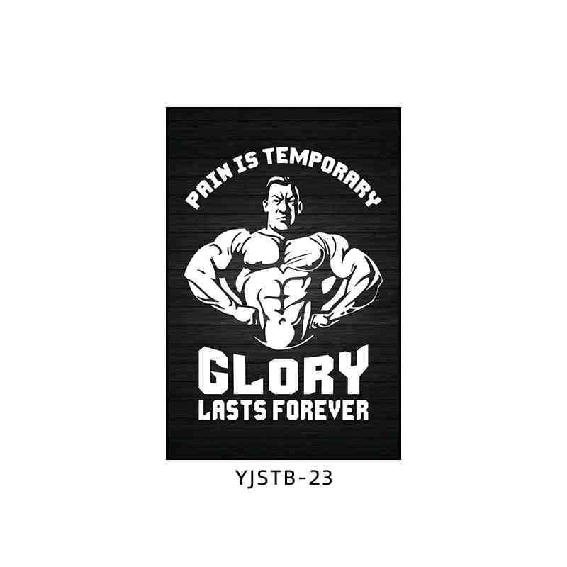 Gym wall decoration painting industrial style black and white sports inspirational poster mural boxing bodybuilding club hanging painting