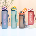 Factory custom student water bottle - large capacity plastic cup, fitness sports water bottle, portable water bottle, minimalist tumbler