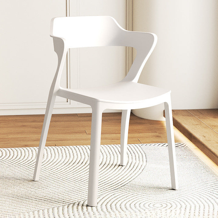 Wholesale engineering backrest stool thickenedfor home plastic chair stackable dining chair spare commercial casual armchair