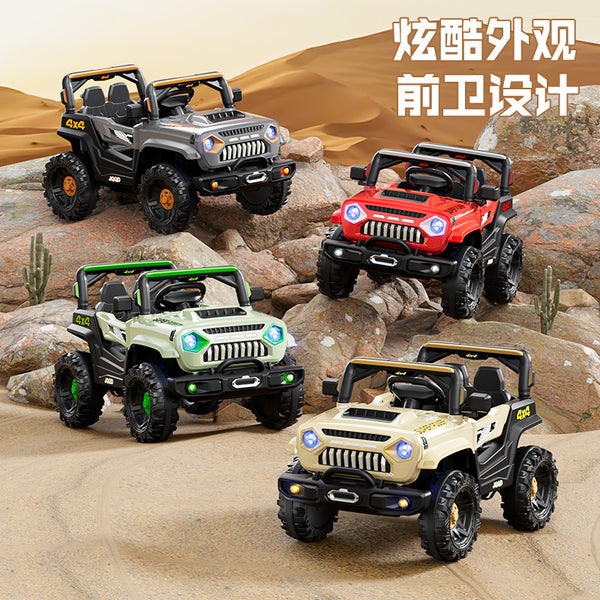 Children's electric car four-wheel with remote control electric car baby four-wheel off-road vehicle, can seat people, children's toy car