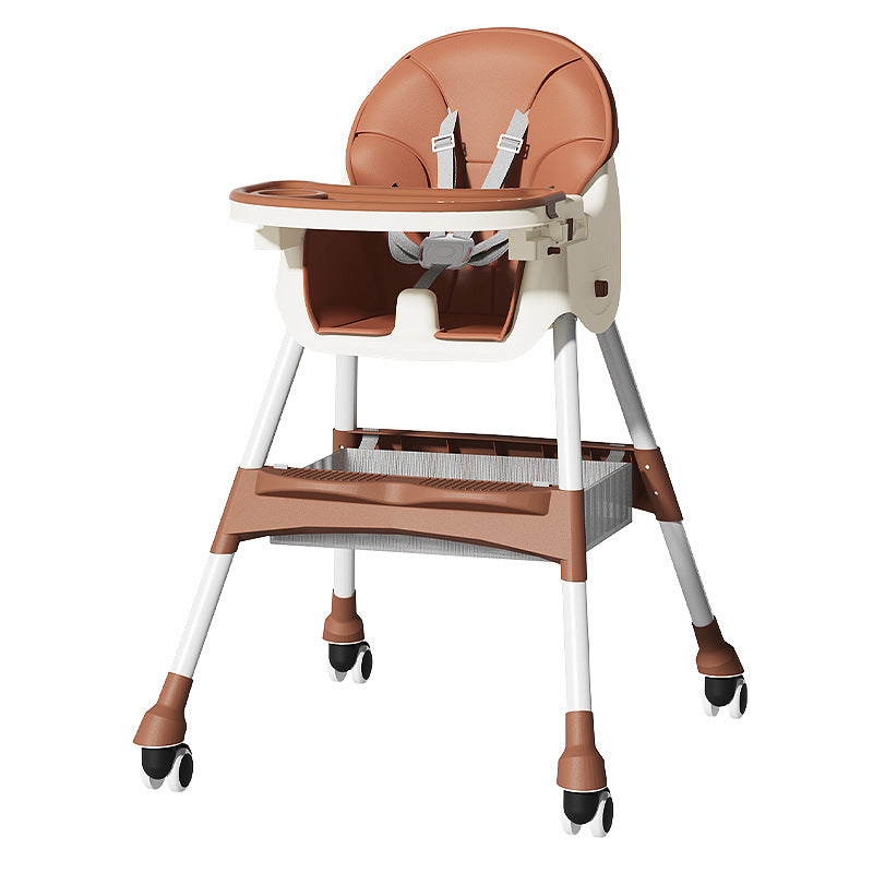 Baby dining chair foldable multi-functional children portable baby eating seat home baby learning dining table and chair
