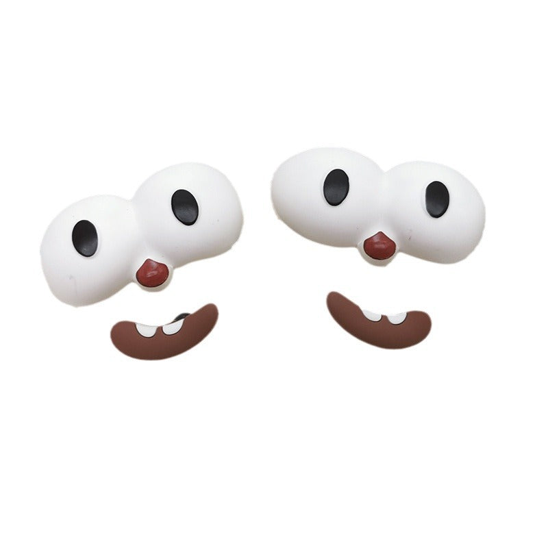 Diy accessories popular big eyes clogs flower ornaments shoe buckles cute cartoon detachable shoe buckles wholesale