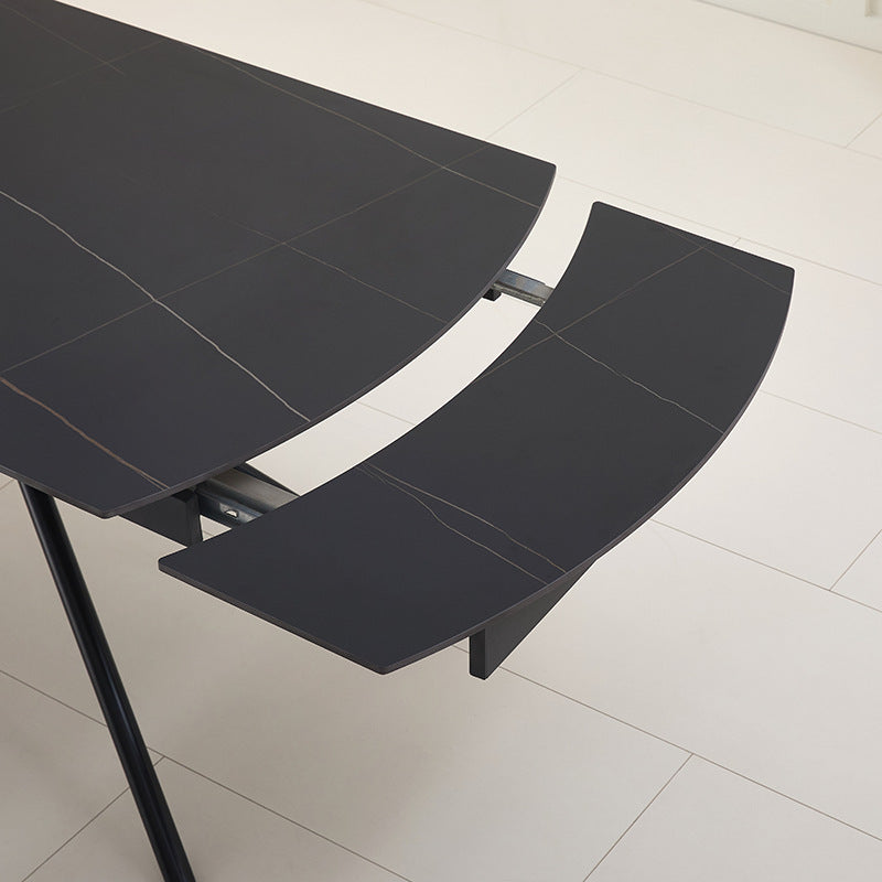Export rock slab dining table large board retractable foldable scandinavianclassy sense folding dining table dining table