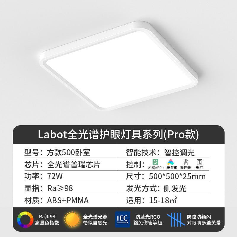 Ultra-thin full spectrum eye-care led ceiling light for living room - modern, minimalist, and elegant. complete whole-house lighting package for hallways and main living spaces