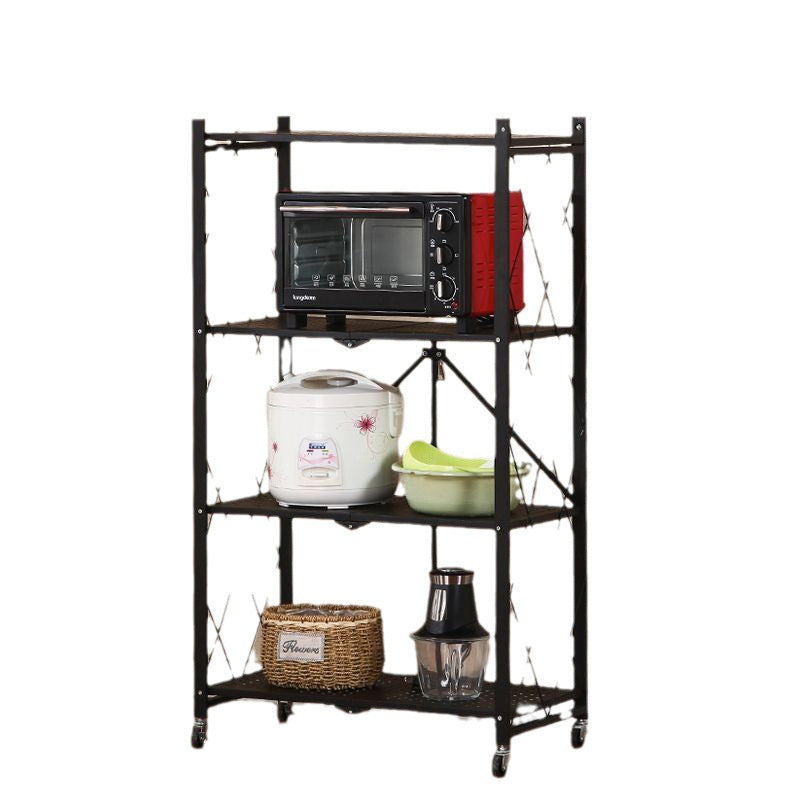 Shelf Floor-to-ceiling multi-layer storage rack Home balcony Bedroom wrought iron finishing rack Storage rack Shelf Layer shelf