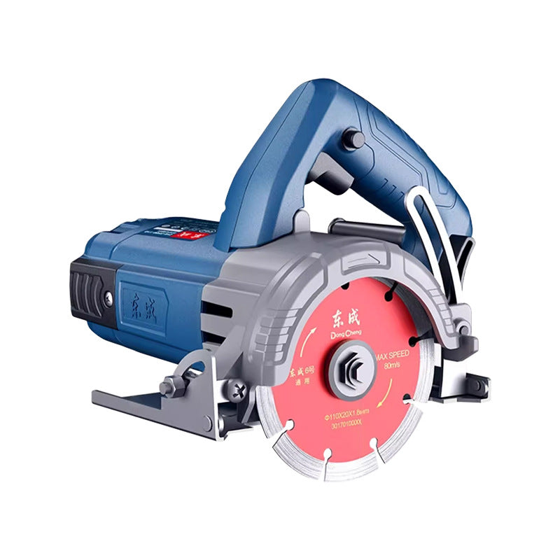 Dongcheng marble machine 220v tile small satchel saw stone grooving marble machine pipe cutting wall cutting machine tool