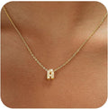 New double ring pendant adjustable necklace women's silver i-shape sweater chain jewelry - minimalist, elegant, and designer-inspired