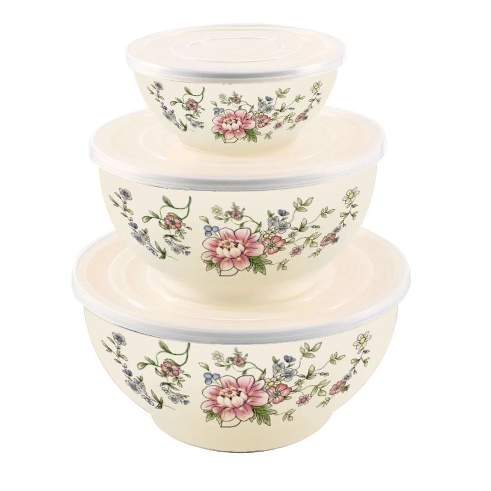 Cross-mirror exclusive manufacturer hot-selling enamel high-end five-piece pot set, high-quality soup pot, enamel pot, double-ear soup pot