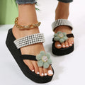plus size toe slippers for women 2025 summer small fragrant style temu popular lightweight outer wear flower sandals for women