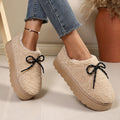 Wholesale women's plus size winter  new fleece-lined ankle boots with straps and thick soles - wool, fleece, and cotton snow boots