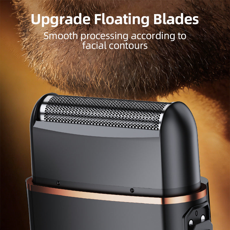 New portable reciprocating electric shaver - compact, home & car use, waterproof, men's shaving razor