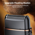 New portable reciprocating electric shaver - compact, home & car use, waterproof, men's shaving razor