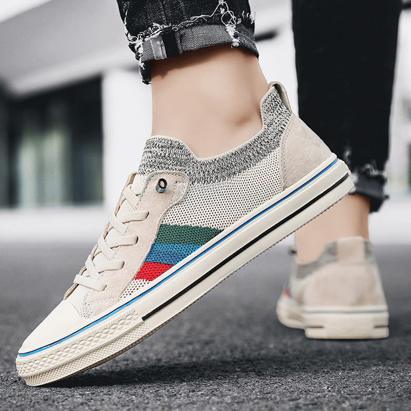 Canvas men's shoes 2025new arrivalspring breathable thin deodorizing filtercasual sneakers slip-on lazy old beijing cloth shoes