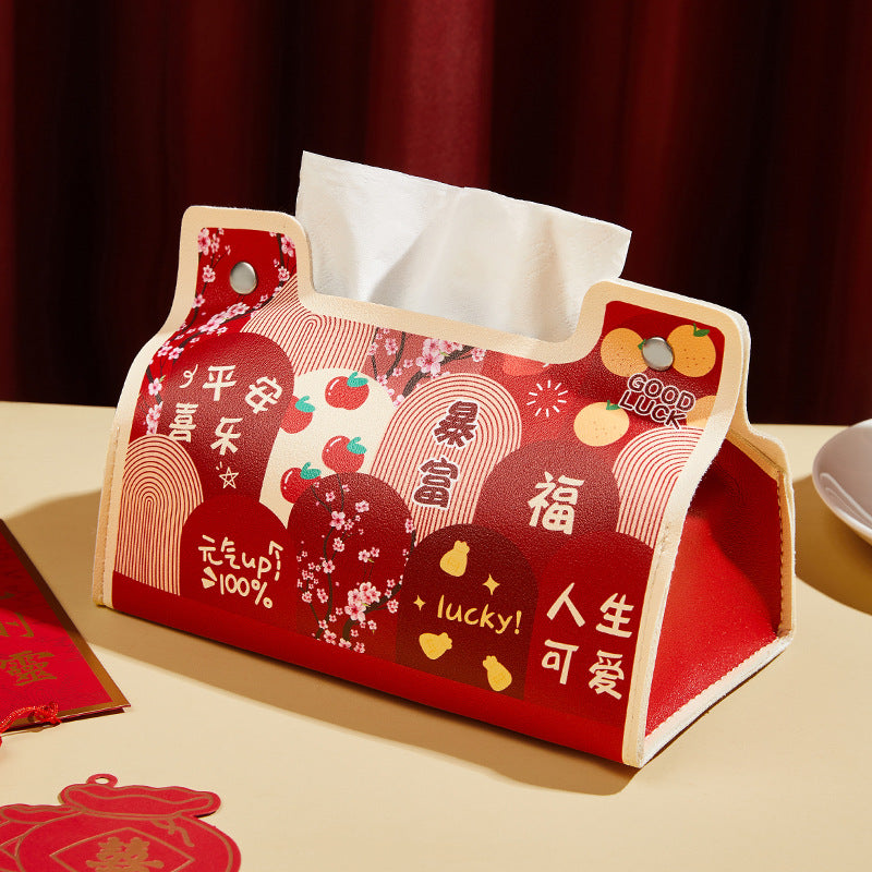 New Year's festive carton thriving wedding room wedding celebration decoration storage box Chinese home furnishings gift box