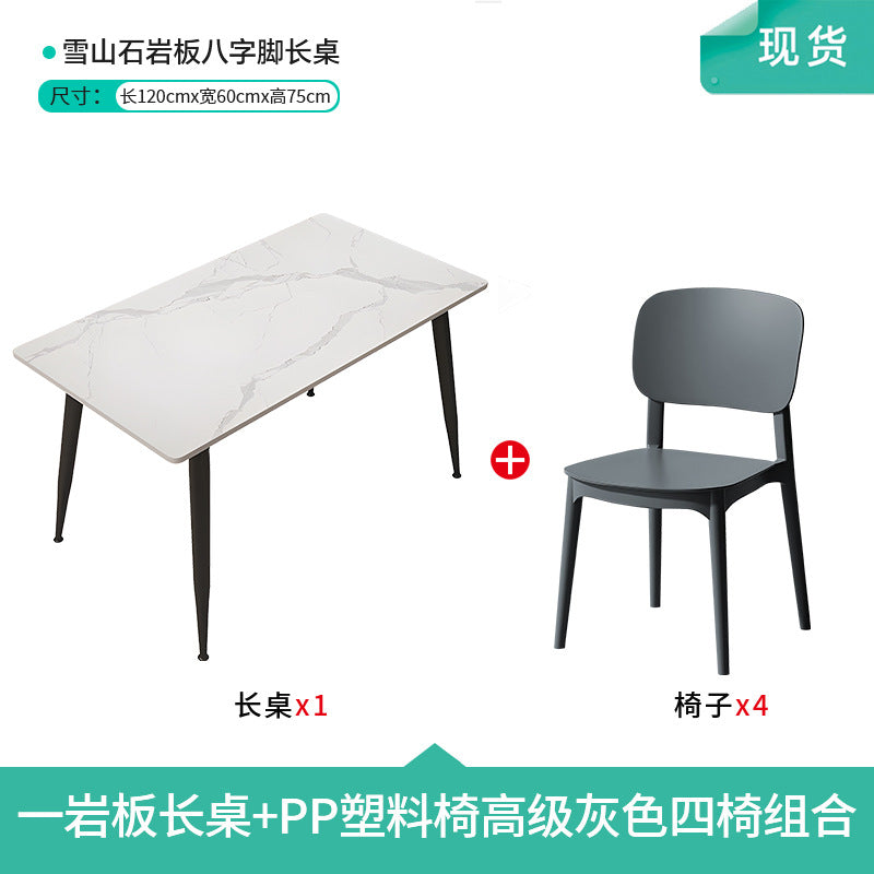 Company staff canteen dining table and chairs student canteen snack bar combination catering commercial 4 staff school restaurant