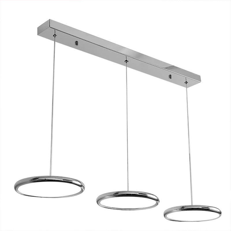 King Lake Restaurant Lights Simple Modern Minimalist Light Luxury Three-head Bar Lighting Internet celebrity Nordic UFO table chandelier