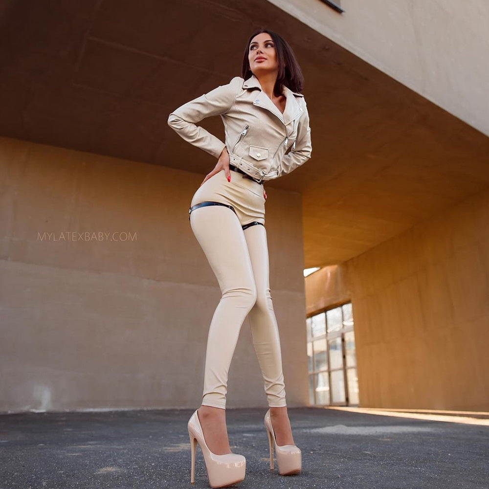 Ready-to-ship, best-selling leggings and faux leather pants for women, perfect for  and . high-waisted, sexy women's pants in plus sizes, ideal for cross-border e-commerce to europe and the us