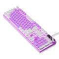 Silver sculpt k600 esports mechanical feel gaming keyboard - wired, punk color scheme, pc accessories wholesale