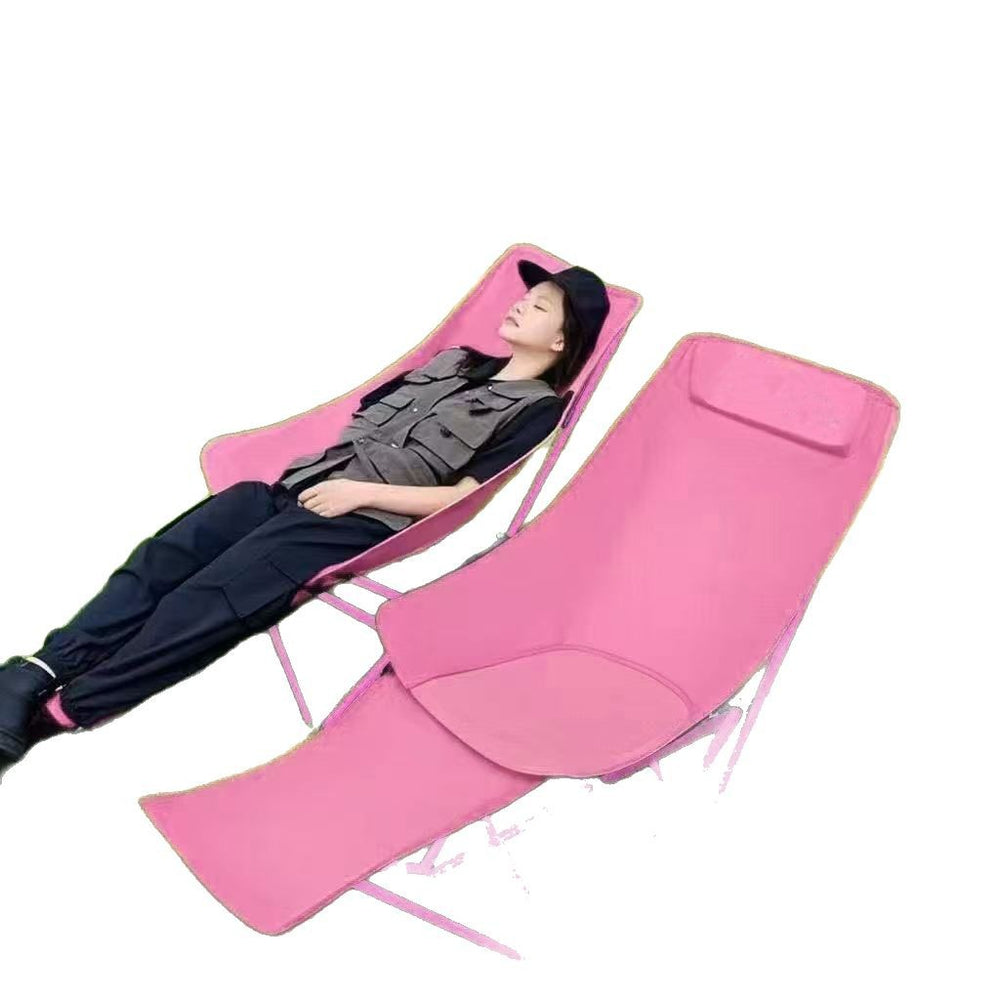 Moon chair - 3-position adjustable, portable folding lounge chair - outdoor camping & picnic elevated backrest comfort