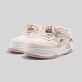 Girls' white sneakers : new spring/autumn collection, versatile casual student platform sneakers, trendy ins style