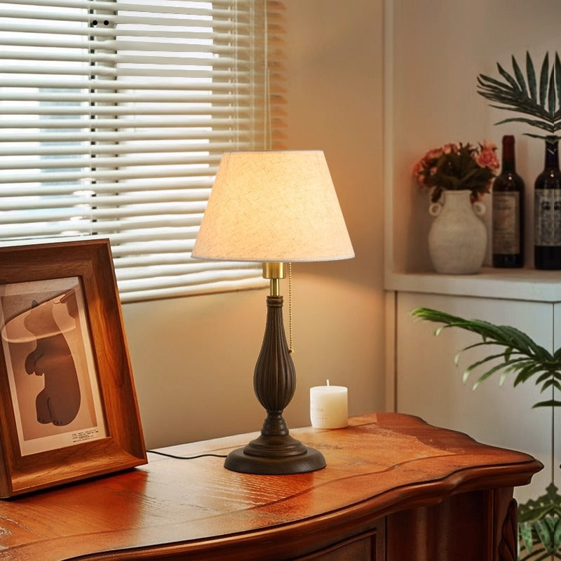 Study desk lamp medium ancient style simple bedroom bedside lamp B & B retro decoration advanced sense room lamp 1
