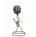 Niche style creative home decoration metal hemp rope craft jewelry iron art girl lamp candle holder jewelry candle home