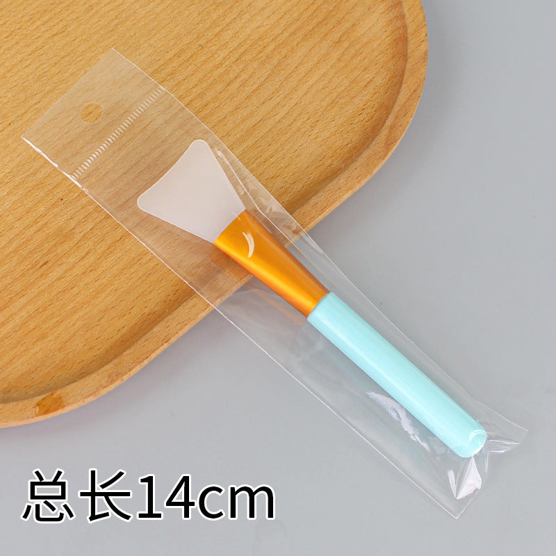 Beauty silicone brush facial mask brush makeup brush soft bristle head brush mud mask beauty tool fan-shaped fruit acid brush