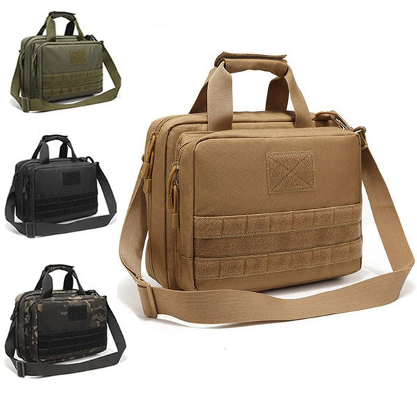 Spot new outdoor tactical shoulder handbag multi-function large-capacity magazine gun bag outdoor waterproof military fan bag
