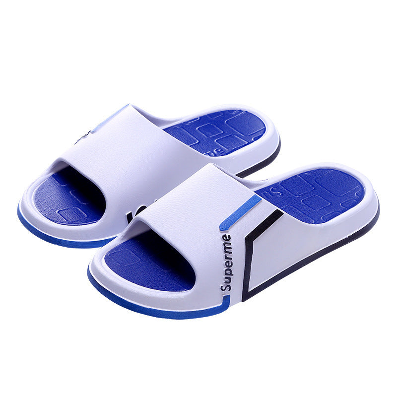 Slippers men's home bathroom non-slipdeodorizing filter wholesale outwearthick sole shit feeling cool slippers home new spring and summer