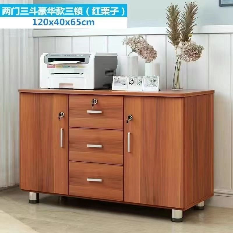 Office file cabinet with lock, storage cabinet, drawer storage cabinet, low cabinet, movable storage cabinet, balcony storage cabinet