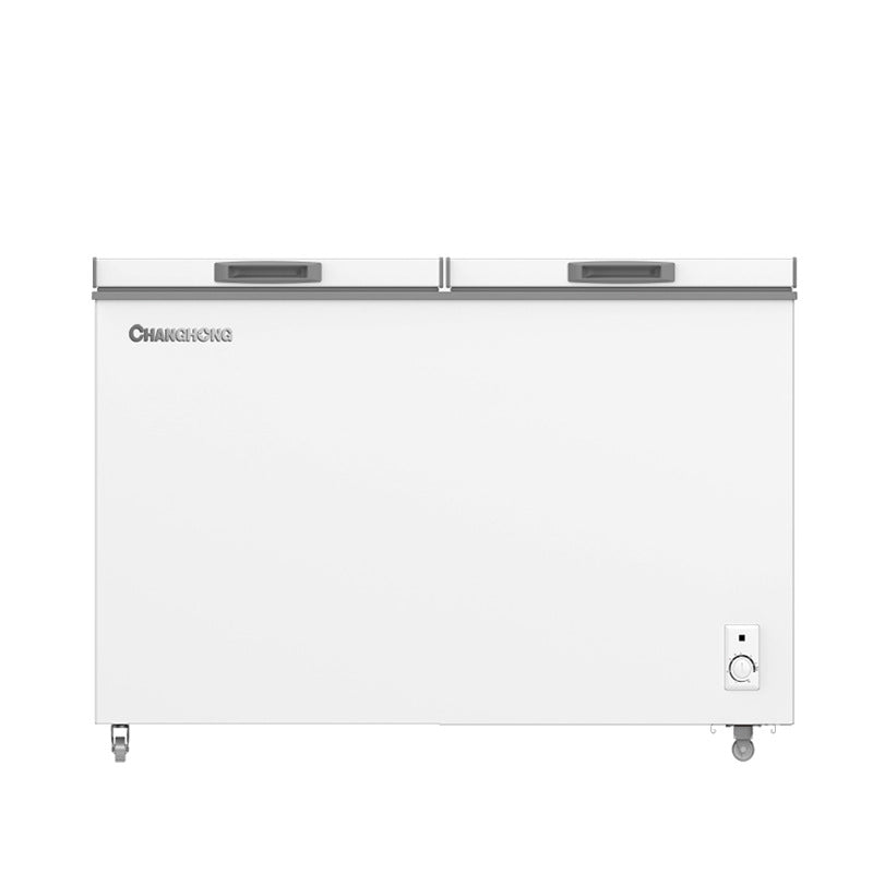Changhong first-class energy-saving pcm steel liner single and double temperature low frost home and commercial dual-purpose horizontal freezer with large capacity