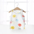 Baby vest summer strawberry ultra-thin style kids baby girl boy mesh sleeveless breathable undershirt belly protector