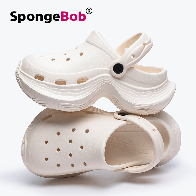 Women's clogs - new summer collection: thick-soled, anti-slip beach sandals with closed toe for adults. perfect for the beach and everyday wear