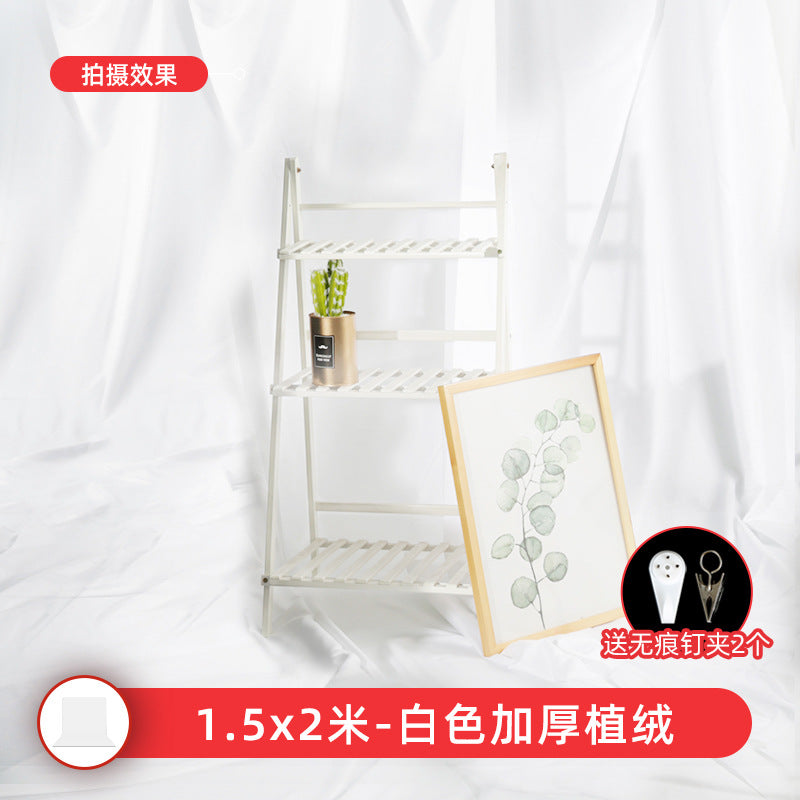 2 * 3 meters black light-absorbing cloth, flocking photographic background cloth, New Year's black screen photo shooting prop curtain is not