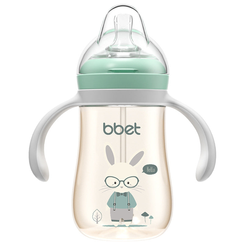 Baby learning cup duckbill dual-purpose kids water cup direct drinking cup ppsu straw cup baby drinking bottle large capacity