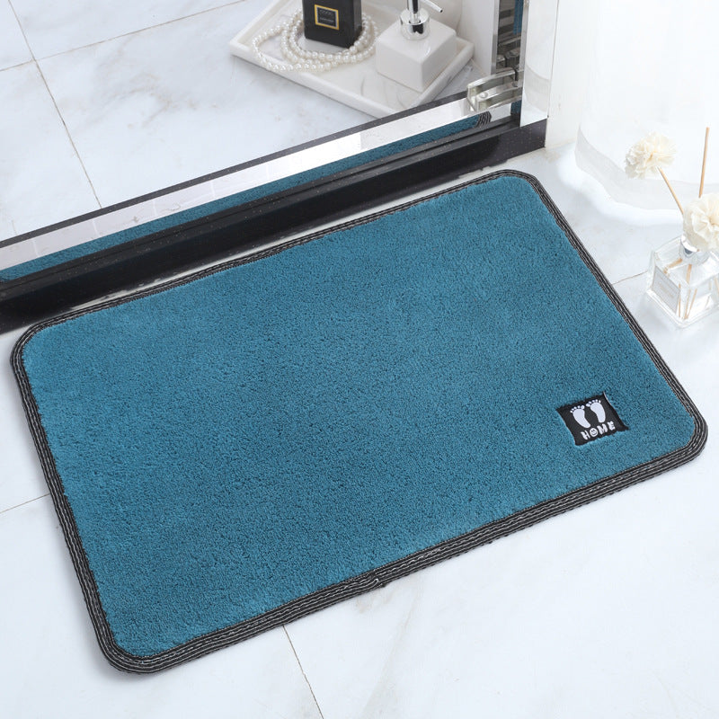 hot-selling pure color super soft floor mats, modern casual bedroom bedside carpet, bathroom absorbent non-slip mat