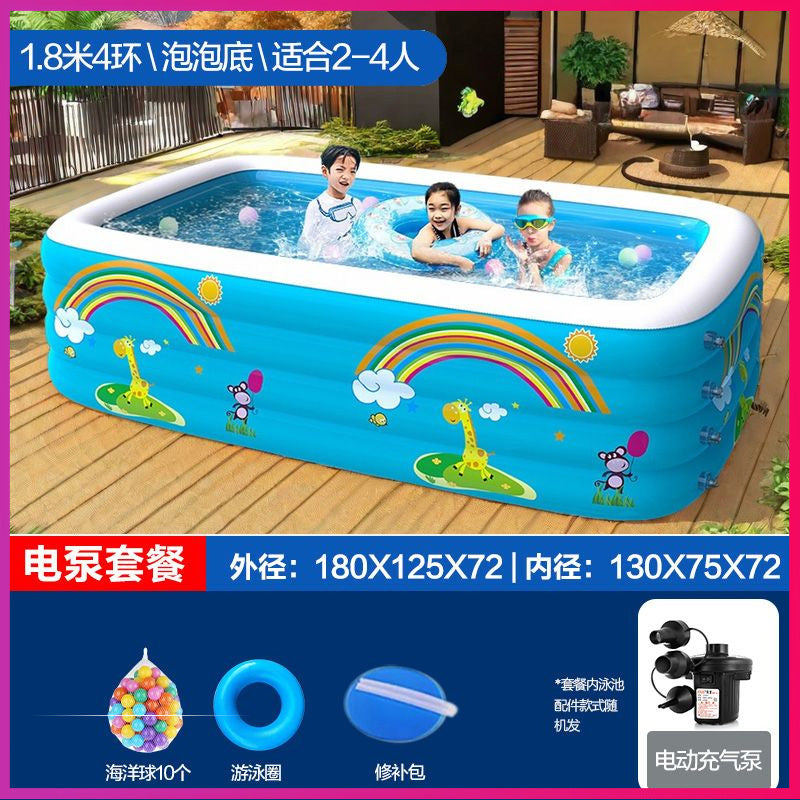 Inflatable swimming pool baby kids indoor swimming pool for home large foldable swimming pool outdoor water pool