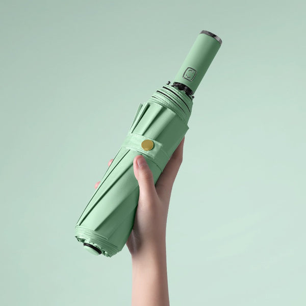 Large automatic 10-bone sunscreen umbrella wholesale folding sun umbrella sun and rain shading advertising umbrella customization