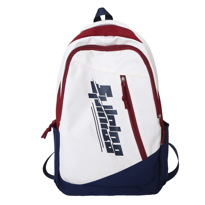 School bag for junior high school students, large-capacity lightweight backpack for men, Korean version of trendy versatile middle school students, niche backpack for women