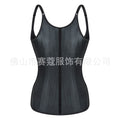 Glossy 25 steel frame body shaping tops small shoulder strap rubber corset waist shaping breast support rubber body shaping vest