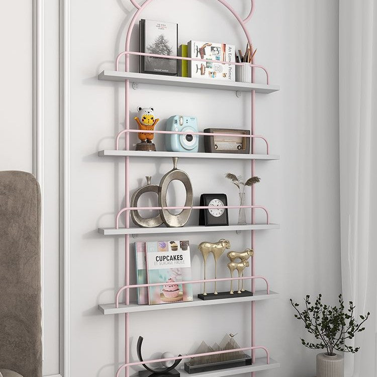 Living room bookshelf storage cabinet kids storage rack iron ultra-thin bookcase gap wall hanging for home door rear picture book shelf