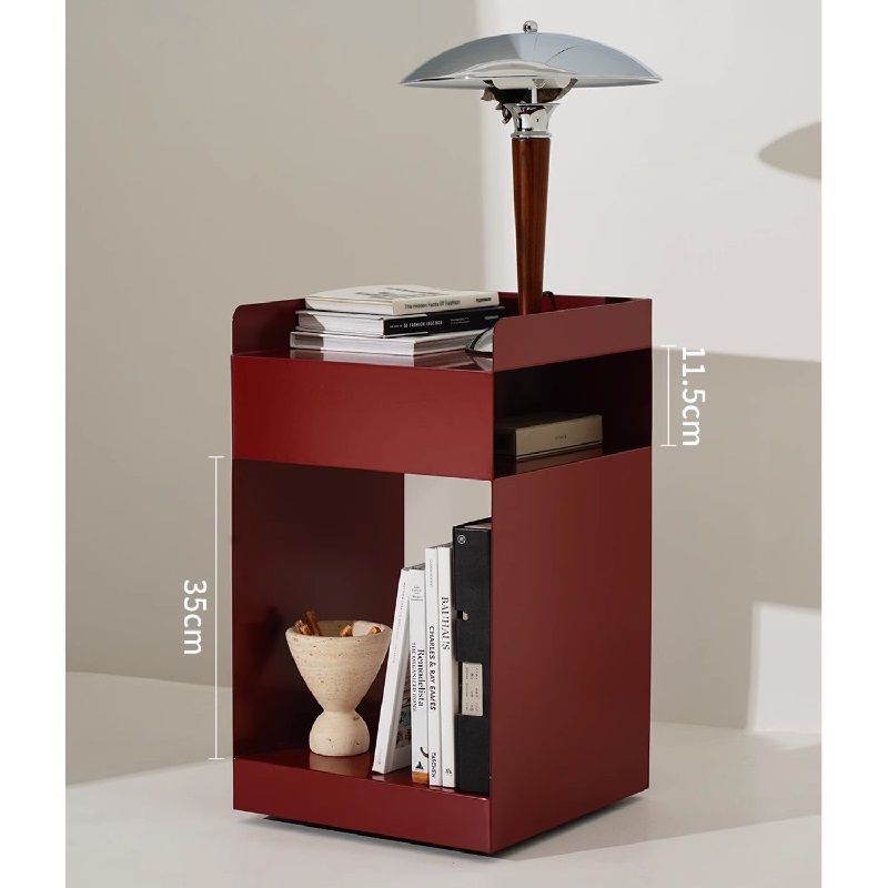 Nordic home living room small side sofa modern wrought iron bedroom simple coffee table corner bedside table mobile storage