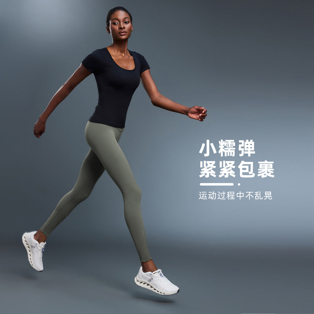 High-waisted yoga pants - tummy control, butt-lifting, 7/8 length, barely-there feel, shaping, tight-fit, stretchy, running & workout leggings for women - d25083