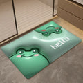 Expanding floral 3d diatomite mud absorbent mat - quick-drying bathroom floor mat, non-slip toilet rug, home carpet pad
