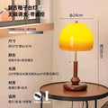 Used table lamp retro bedside lamp walnut color glass decoration warm bedroom classy creative gift table lamp